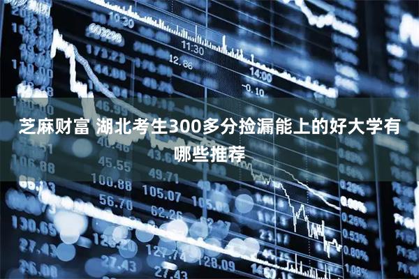 芝麻财富 湖北考生300多分捡漏能上的好大学有哪些推荐