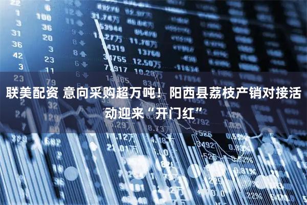 联美配资 意向采购超万吨!阳西县荔枝产销对接活动迎来“开门红”